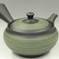 Tea supplies, Kyusu teapot, Black kiln-change, Green brush mark - Ukou-kiln, Tokoname ware, Ceramics
