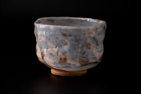 Tea ceremony utensils, Nezumi shino, Tea bowl - Goren-kiln, Sachi Yamashita, Mino ware, Ceramics