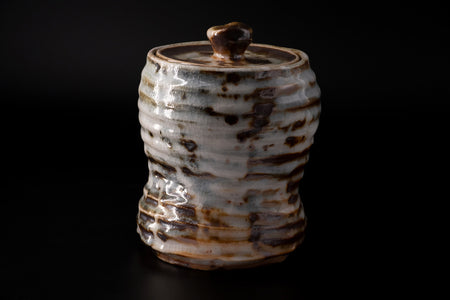 Tea ceremony utensils, Nezumi shino, Water jug, Tanpyo - Goren-kiln, Sachi Yamashita, Mino ware, Ceramics
