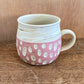 Drinkware, Mug, White marbled, Dot on pink - Kenji-kiln, Takumi Hotta, Tokoname ware, Ceramics