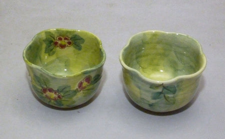 Tea supplies, Tea cup, Camellia - Tousen-kiln, Kyo ware, Kiyomizu ware, Ceramics