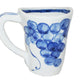 Cup, Mug, Blue and white, Grape pattern, Hand-drawn, Large - Kutani Bitouen, Eisyou Teramae, Kutani ware, Ceramics