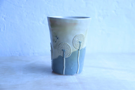 Drinkware, Tumbler, Sunset and dandelion puff - Yume Kobayashi, Kasama ware, Ceramics