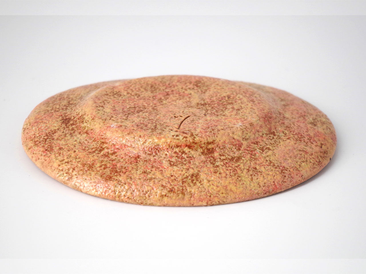 餐具 三色色繪橢圓盤 2個 紅色 莊司健 笠間燒 陶瓷器