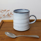 Drinkware, L-shaped mug, Stripes on the potter's wheel, 2pcs - Yukihito Nakata, Yuibi-kiln, Kasama ware, Ceramics
