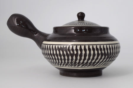 Tea supplies, Kyusu teapot, Tobikanna pattern - Yukihito Nakata, Yuibi-kiln, Kasama ware, Ceramics