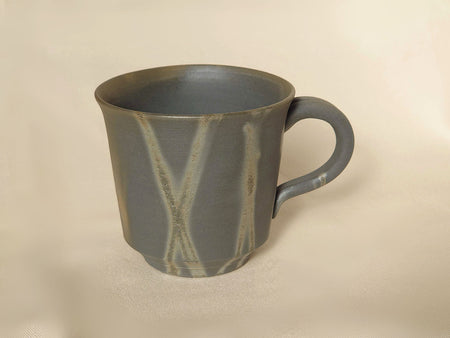 Drinkware, Blue-bizen mug, Maple leaf - Nobuhara-kiln, Katsushi Nobuhara, Bizen ware, Ceramics