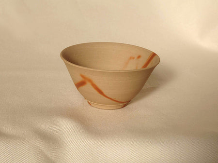 Drinkware, Hidasuki large sake cup, Leaf - Nobuhara-kiln, Katsushi Nobuhara, Bizen ware, Ceramics
