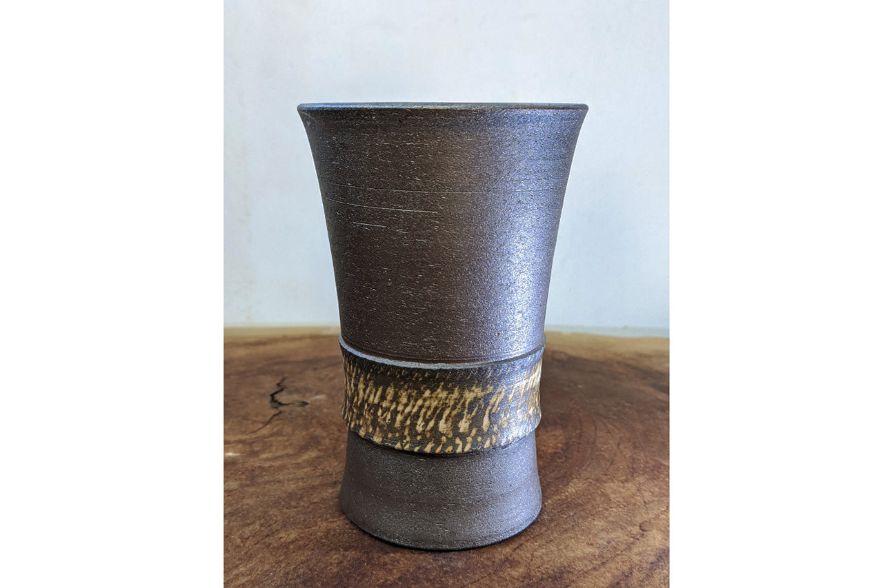 コップ 「ビアカップ 2個」 根本典子 笠間焼 陶磁器