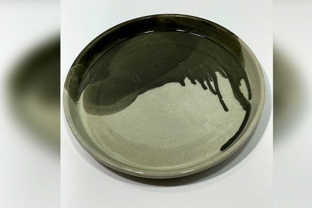 Tableware, Shallow bowl, Engobe - Mayuko Itabashi, Mashiko ware, Ceramics